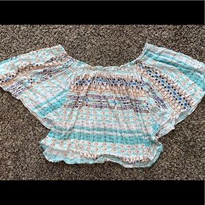 Off the shoulder crop top